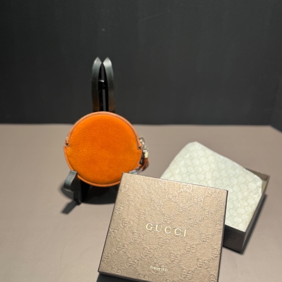 GUCCI Soho Disco Interlocking G Nubuck Zip Around Coin Purse~NWOT Comes w/COA - Picture 2 of 9